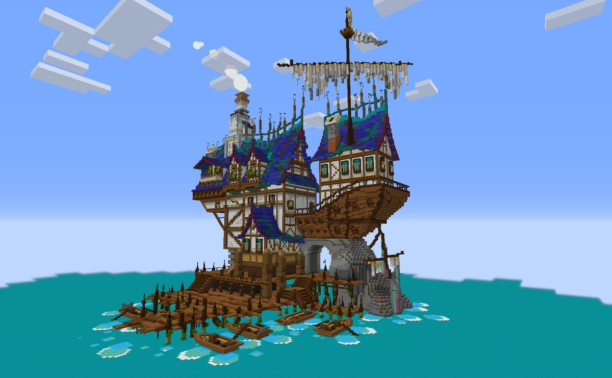 the pier.
*
built on <a href="/BuildersRefuge/">Builder's Refuge</a> 
#minecraft建築コミュ #Minecraft #Minecraftbuilds #minecraftbuild #Minecraft軍事部 #minecraftbuilding