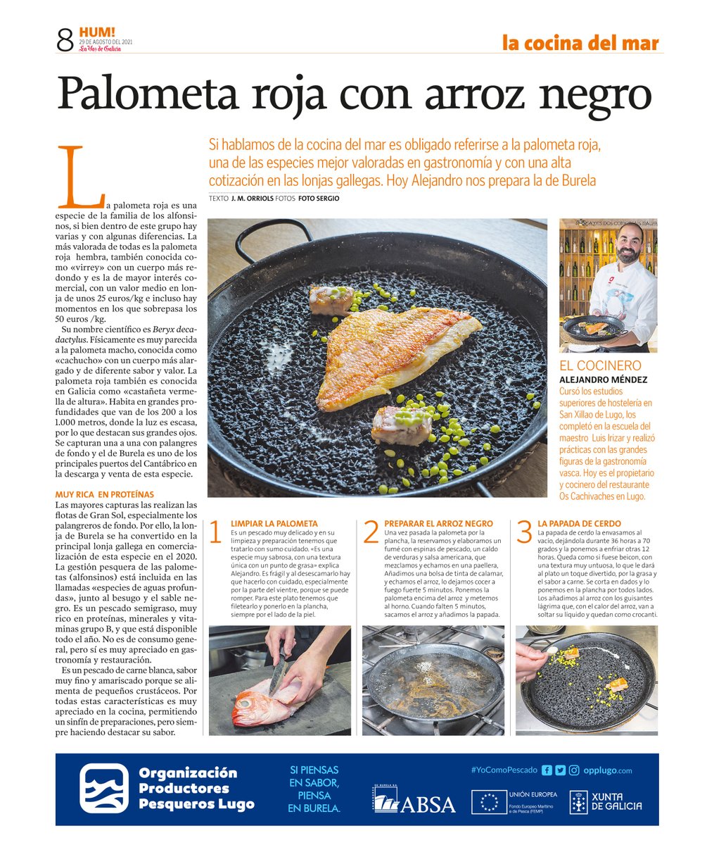 oppburela's tweet photo. #YoComoPescado #EuComoPeixe #ComeMasPescado #Felicidad #Gastronomia #Recetas #PeixedeBurela #Palometa #PalometaRoja #Virrey
#OPPLugo #OPP7 #ABSA #Burela #Galicia #VaidePeixe #SabeBien @cepesca https://t.co/9hmr8uMd5T