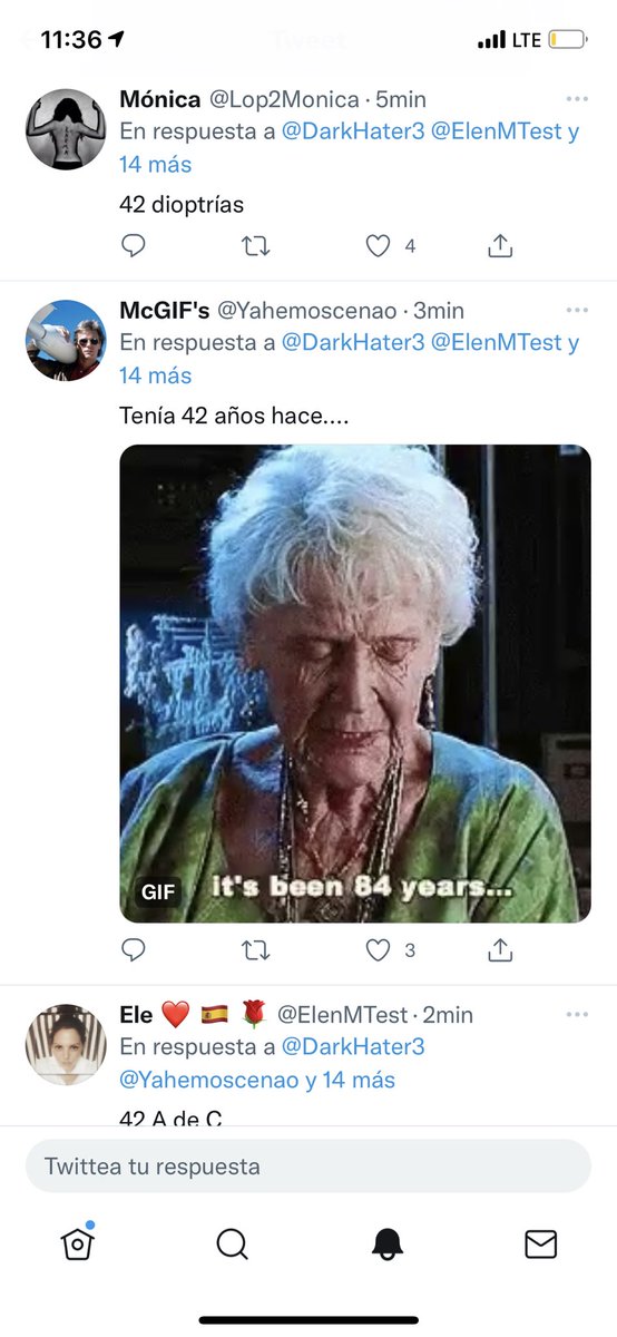 Nací el 5 de noviembre del 78. Tengo 42 años. Que sea fea vale, lo acepto. Pero no miento. Nunca he mentido en mi edad. Solo espero que esta gente que se mofa de la edad de los otros lleven los años físicamente mejor que yo porque gilipollas ya lo son un rato