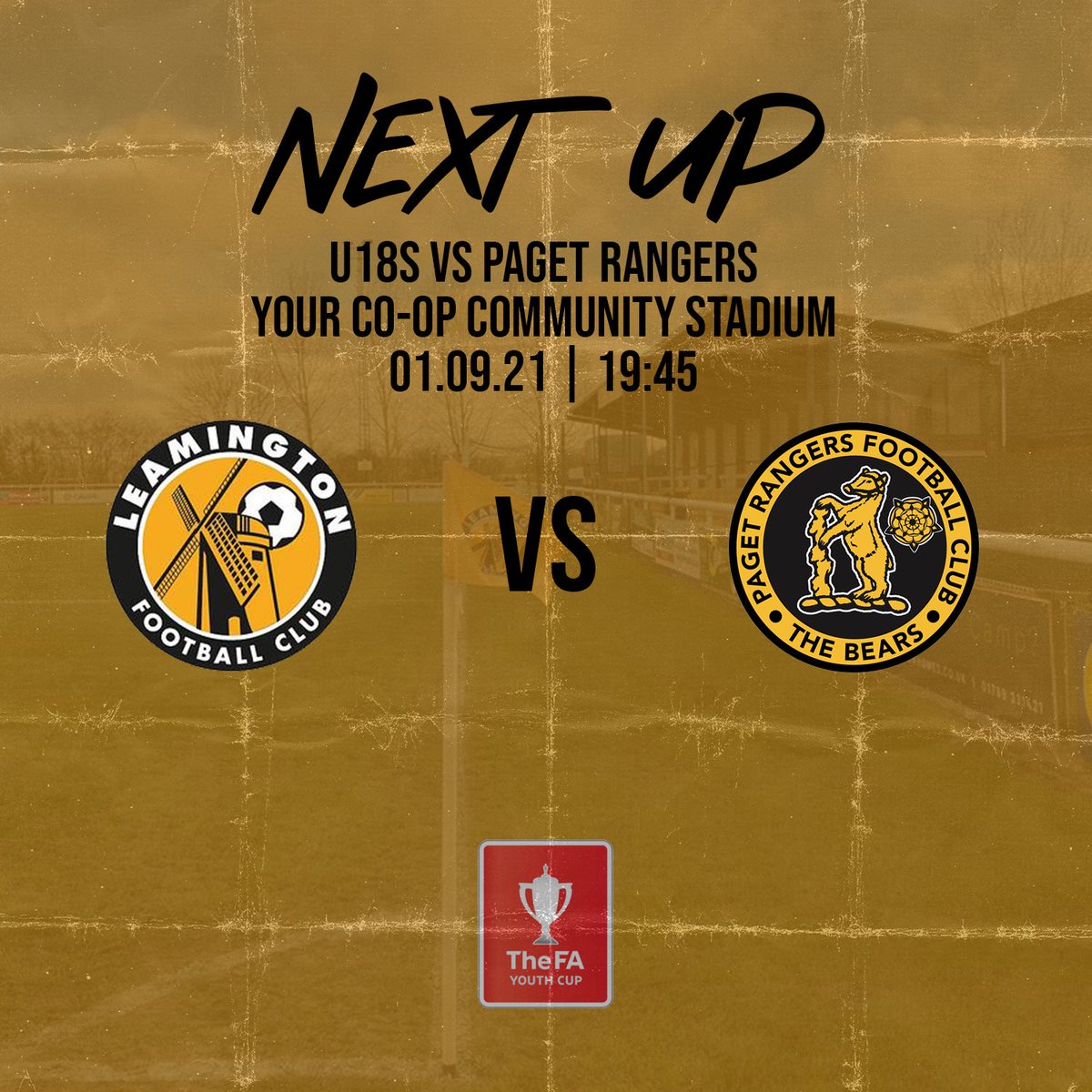 Our u18s are in action this week as they host <a href="/PagetRangers/">Paget Rangers FC</a> in the FA Youth Cup. 

Admission on Wednesday night is £3 adult, £2 concession and u18 free, it would be great to get a big crowd down supporting the u18s! 

#BackingTheBrakes | #BrakesTogether