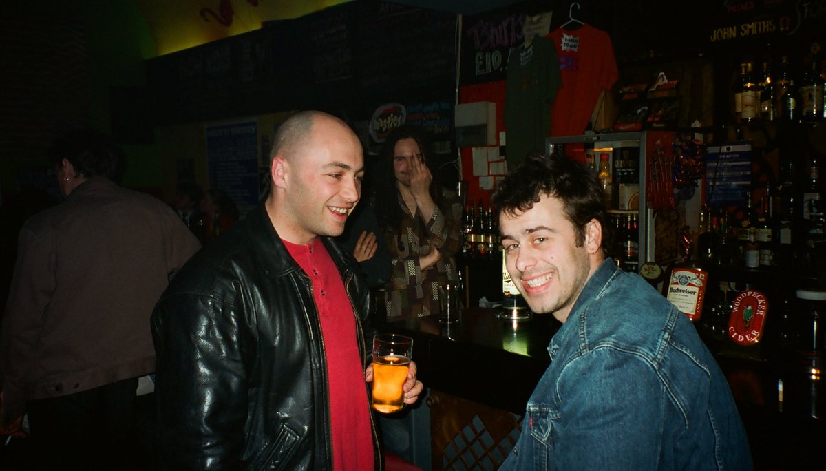 Here's some Tower Records Argyle St staff on a night out in 1997 #Glasgow