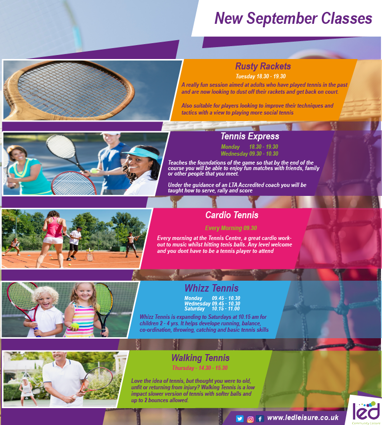 Check out our awesome new class timetable starting from 6th September! 😍

Book now via the LED Leisure app! 📲