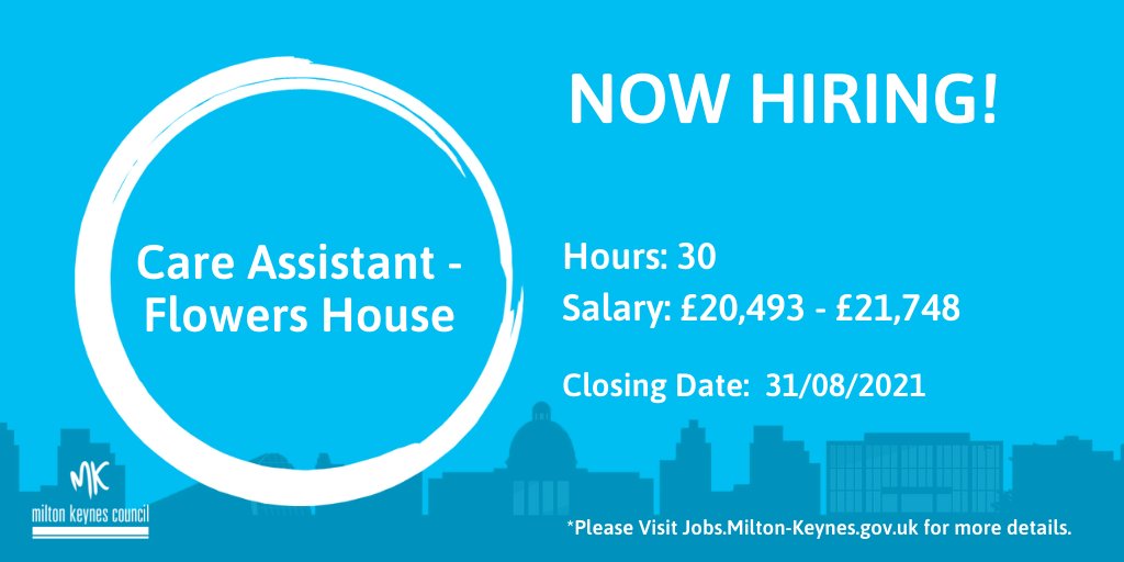 mkcouncil's tweet photo. Flowers House are looking for a Care assistant (30hrs) to join them. You will be helping older people to live as independently as possible, by providing an outstanding person centred care service. Find out more here:https://t.co/weoPAcT1xS https://t.co/ACY3jSNIgw
