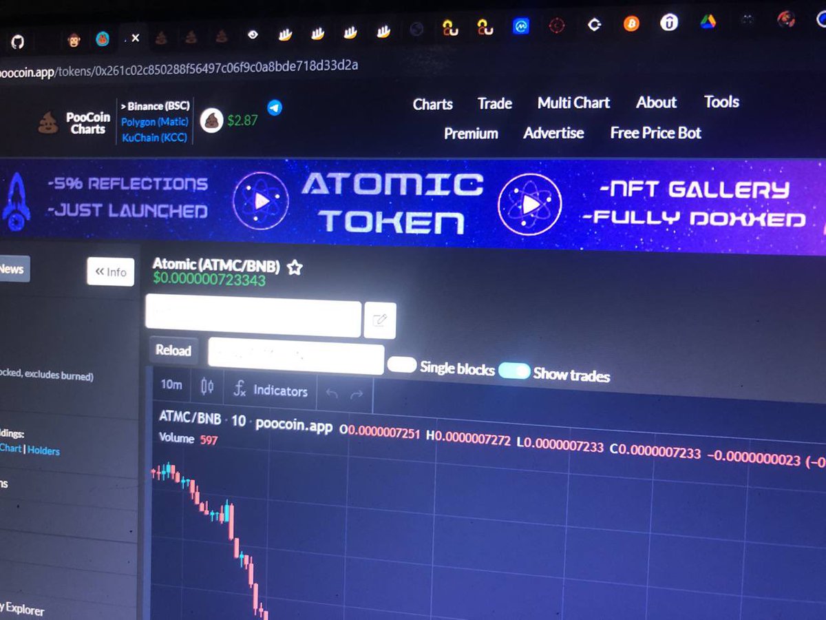 AtomicTokenBSC's tweet image. Poocoin ads up and running! #atomictoken #atomic #poocoin