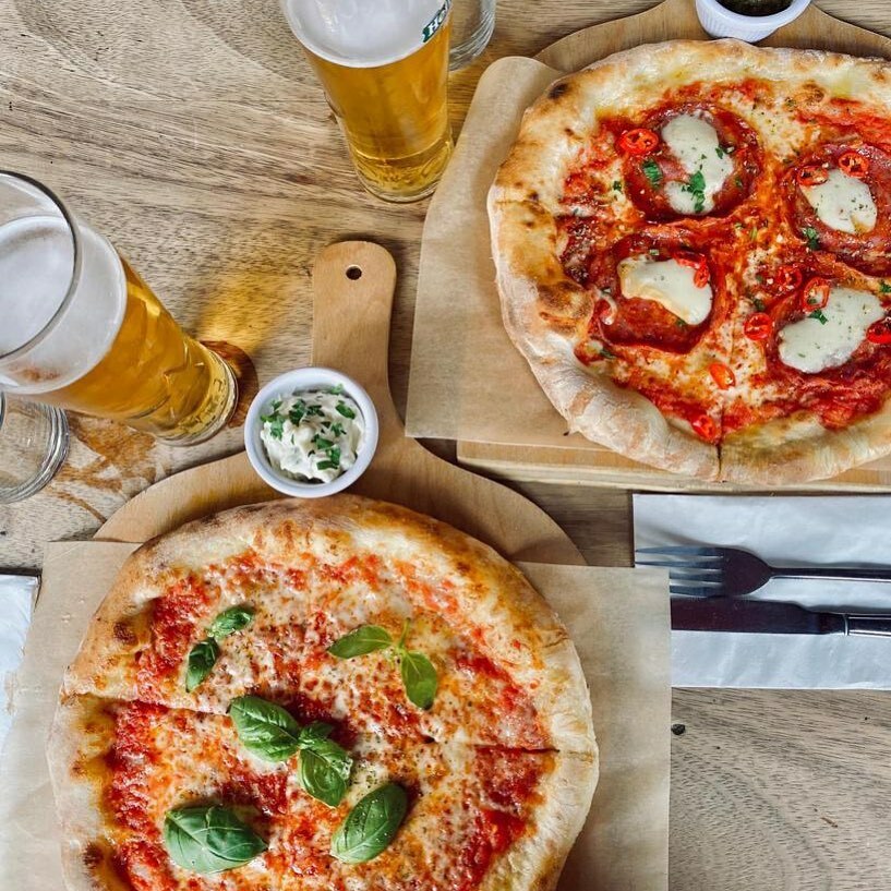 Pizza and beer, bank holiday cheer instagr.am/p/CTKUp8Uo9iF/