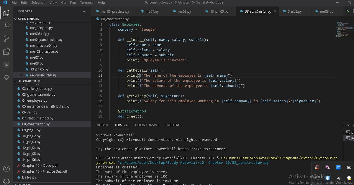 LaxmanMahar8's tweet image. R1 Day 16/100 -
I have learned classes, constructional and functions in Python😂. I have learned exceptions handling in python With exercise.  And continue with Django framework.....
#100DaysOfCode 
#100DaysPython