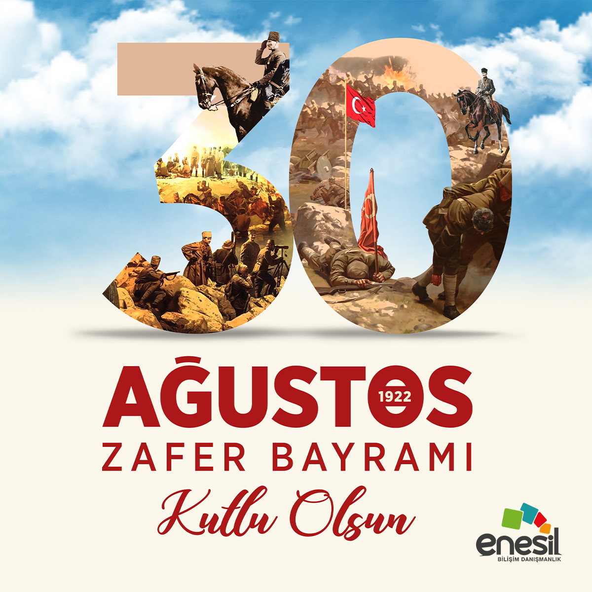 enesilcomtr's tweet photo. 🇹🇷 Özgürlüğümüzün ve bağımsızlığımızın zaferi olan 30 Ağustos Zafer Bayramı kutlu olsun.

Ulusumuzun milli mücadele sürecindeki en büyük adımı Büyük Taarruz Zaferi'nin yıldönümünde, Mustafa Kemal Atatürk ve ordumuzun elde ettiği zaferi bir kez daha gururla kutluyoruz.

#30ağustos https://t.co/zBWsHINWQs