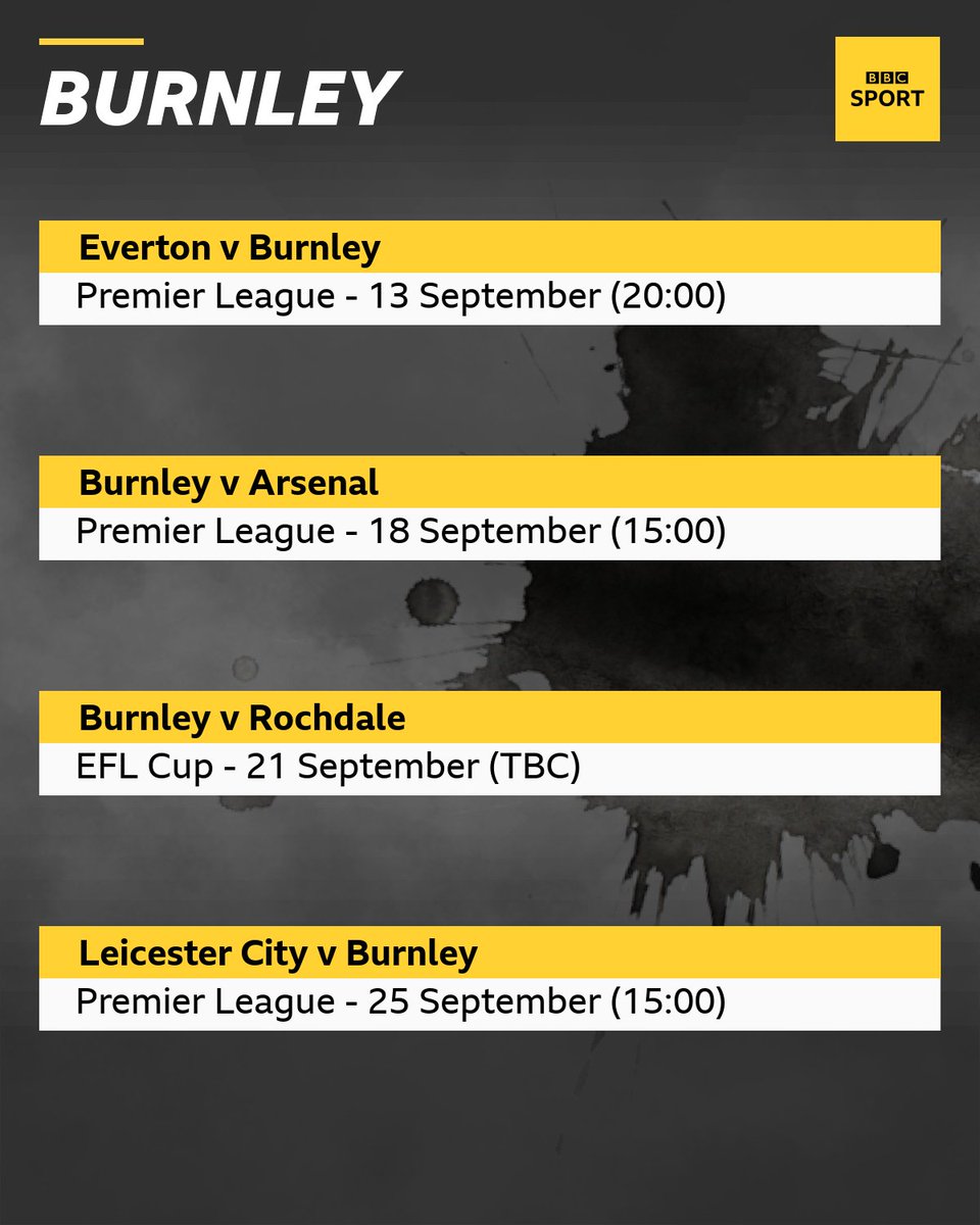 bbc burnley fixtures