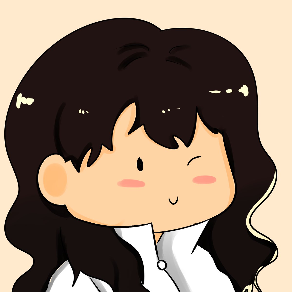 adanoshi_'s tweet image. yiiii ang cute, parang usto ko kainin buhok ni hani (made by @camillepeyt )