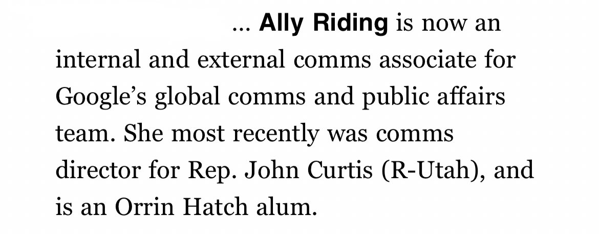 Fun personal/professional update! Fourish years on the Hill—finally made it in <a href="/playbookdc/">POLITICO Playbook</a> 🤠🤠