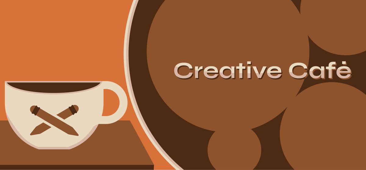 GraphicsByStorm's tweet image. A quick and simple illustration done for my Creative Community Creative Cafe on discord.

If you are interested in joining our community the link is discord.gg/MGCs4zGn2V

#illustrationart #LogoDesign #Discord #banners #creativelogo