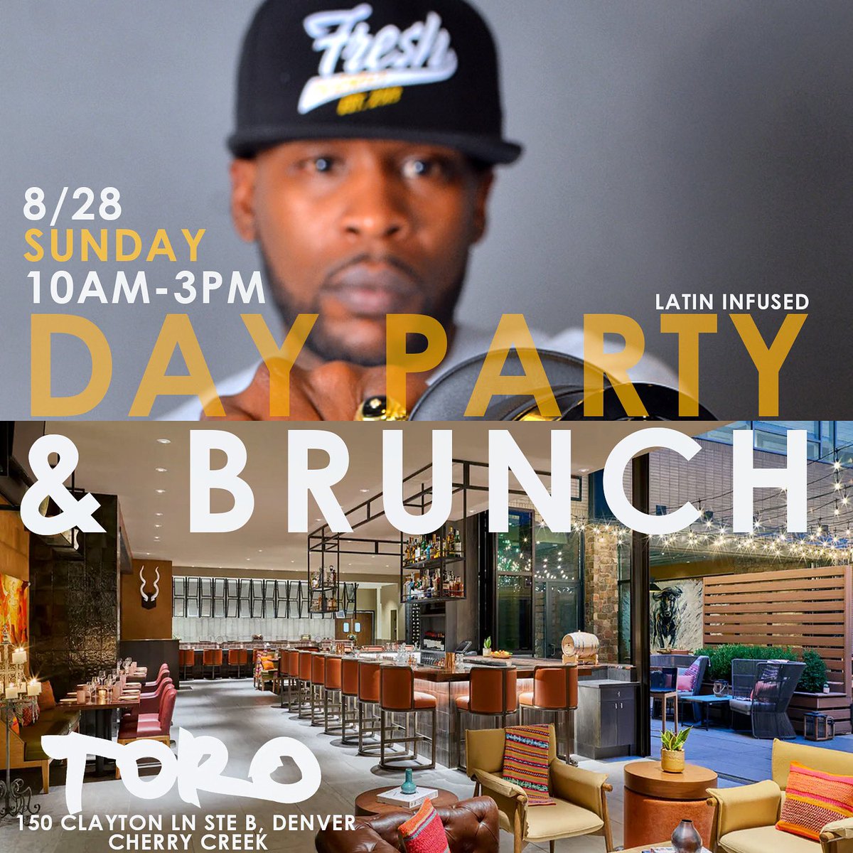 DifRent's tweet image. C H E R R Y CREEK 
10am-3pm
Day Party + Brunch 🍾🌮

………………………………………..
@djdifrent @drumsquaddjs #RockstarDjs