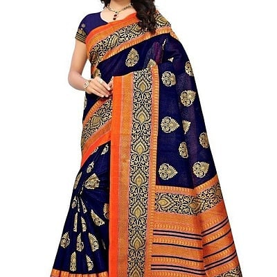 Varnam Gorgeous Printed Art Silk Sarees