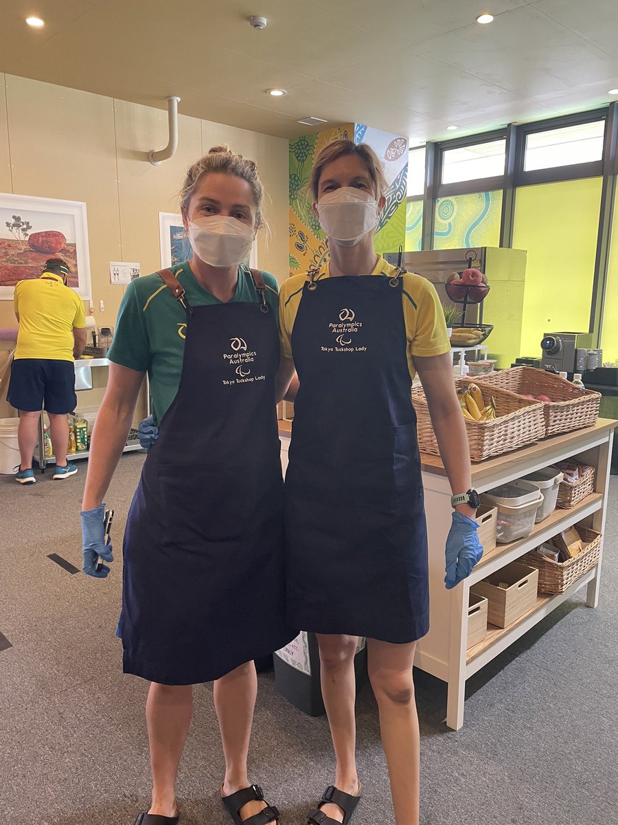 Team behind the team - our amazing "Tokyo Tuckshop" ladies are working 24/7 providing 900 meals a day within the <a href="/AUSParalympics/">AUS Paralympic Team</a> village. We are so grateful for the amazing food we are eating thanks to the extreme hours put in by our nutrition team 👏🏻🇦🇺#Tokyo2020