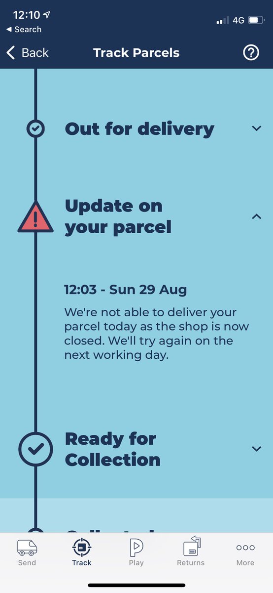 JoeFannon's tweet photo. @Hermesparcels I have had a terrible time with a delivery due to the sender taking ages and now I have received 2 notifications from Hermes, one saying it’s been delivered to a parcel shop and another saying it’s been returned to sender. Can you please confirm which it is? https://t.co/7MngVFhGHA