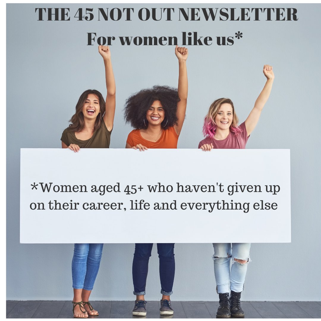 45NotOut1's tweet image. Issue #12 of the @45NotOut1 newsletter is published this Tuesday 31st. I need awesome women aged 45+ to join the army. We look at how acknowledging your wins (something we don't do) can help your wellbeing. Join up here - it's free 45notout.substack.com