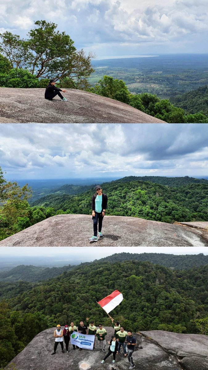 swnputri's tweet photo. Sll excited menuju puncak. 380 mdpl, tapi effortnya warbiasak. Faktor U yg g pernah olahraga 🤣.Makasih full support-nya tim❤, harusnya gak sejam nyampe puncak, tapi jd molor gegara satu ini 🙏😆. SYUKUR. For the people around, for the health, and everything. #latepost #kemarin https://t.co/rPtTDQdynj