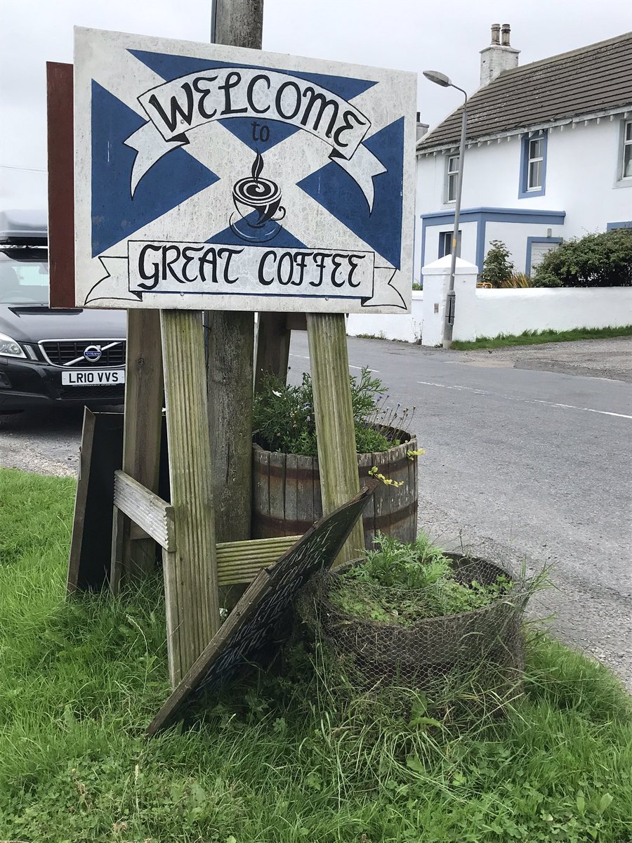 Between the #whisky, there’s always room for great coffee and a slice of cake. #islay #bruichladdich