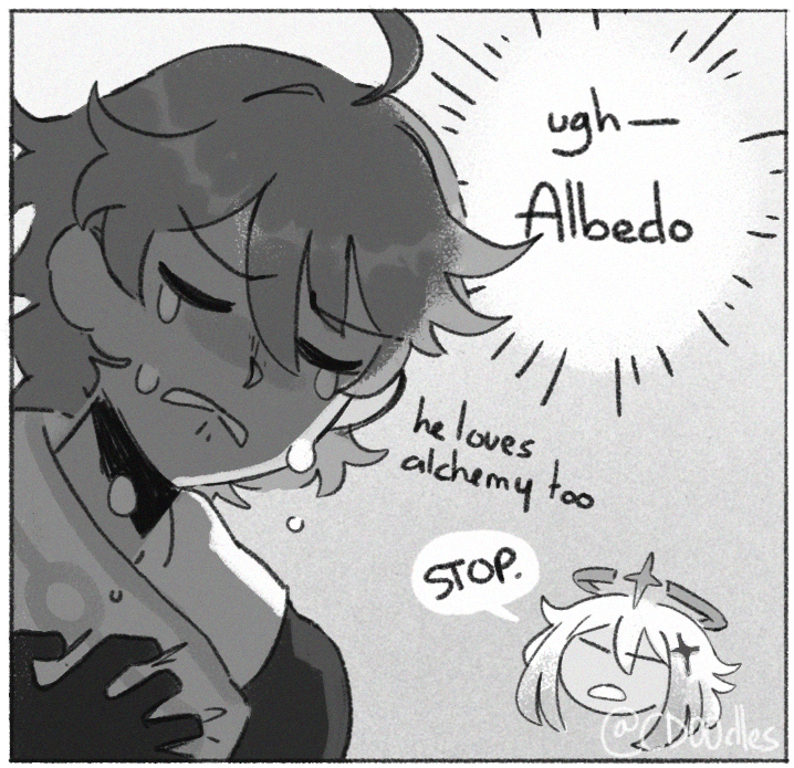 Me, the albedoless Albedo lover, on a daily basis 