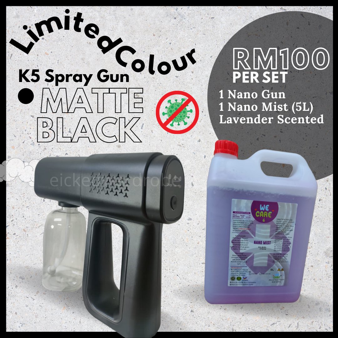 Deenaaaaaaa93's tweet photo. For now i ada 3 Limited Colours! Boys can go for the Matte Black! Memang smart! Selling like hot cakes so korg cepat2 place order ok. Sorry i tk jual loose, i jual satu set dgn nano mist air dia tu 5L can last u for months! https://t.co/Hhsy1EWaTJ