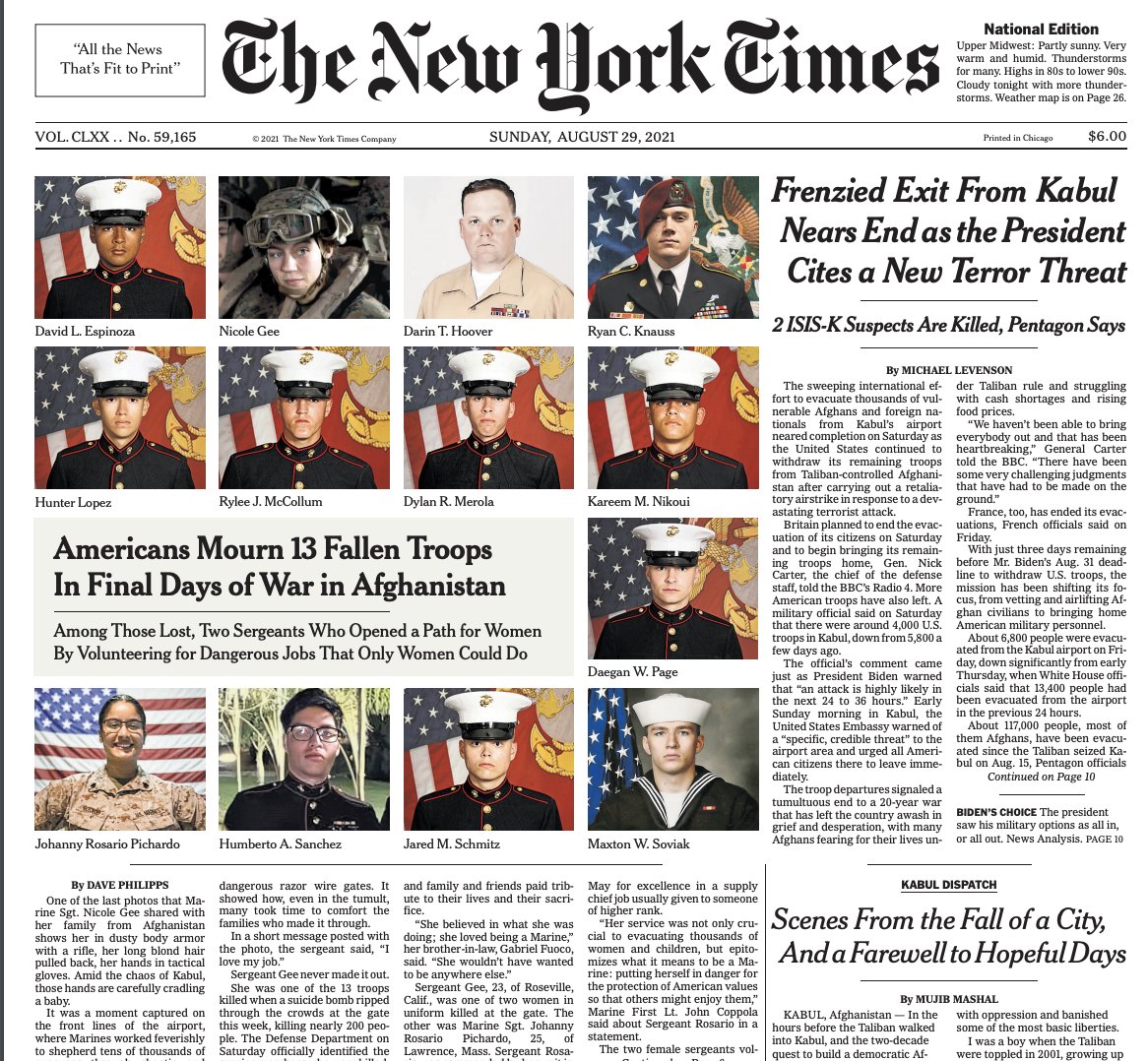 Front page of the NYT today.