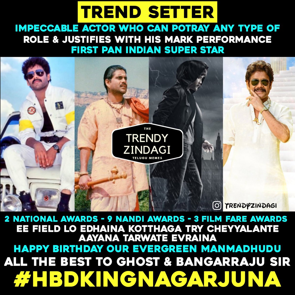 TrendyZindagi's tweet photo. Happy Birthday @iamnagarjuna Sir ❤️

#HBDKingNagarjuna #TrendyZindagi  #NagarjunaAkkineni https://t.co/sLOzd7mpve