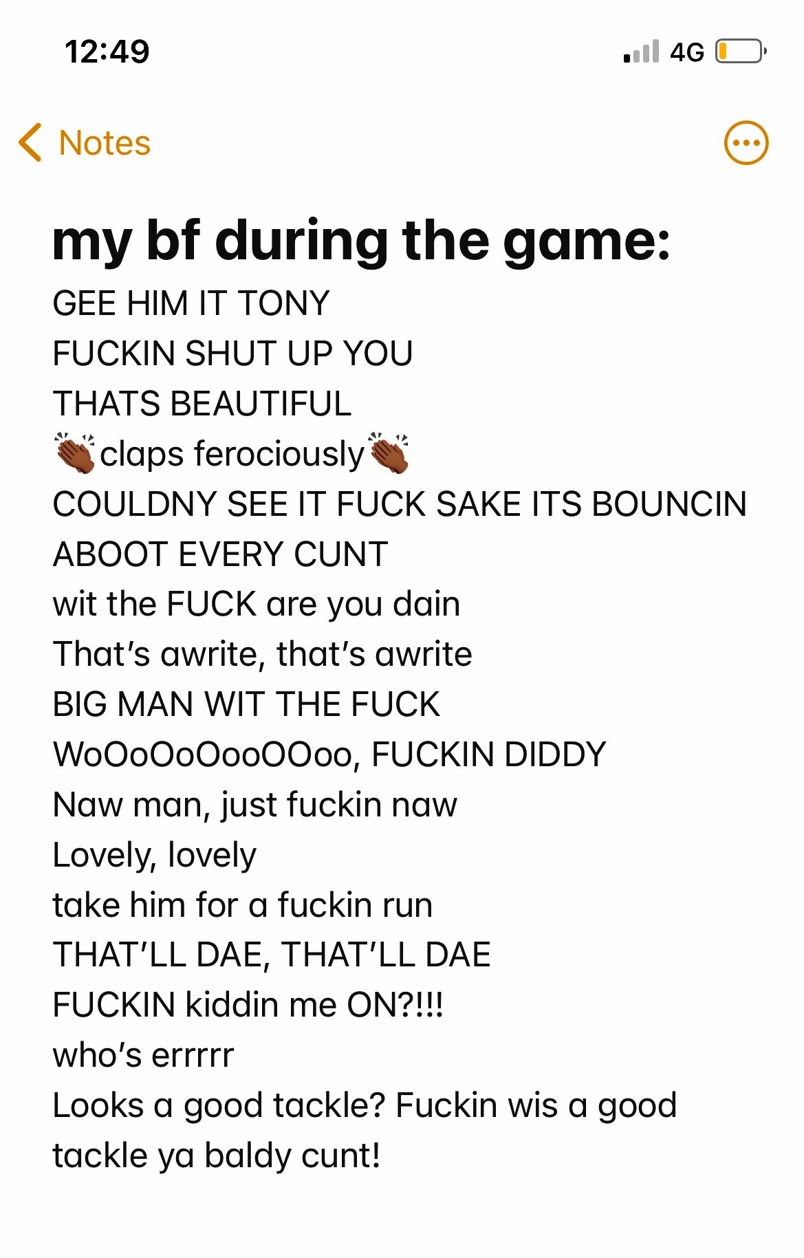 D👱🏽‍♀️🍀 on X: Ladies and gents… my bf during the first half:  t.coifIOONJyi1  X