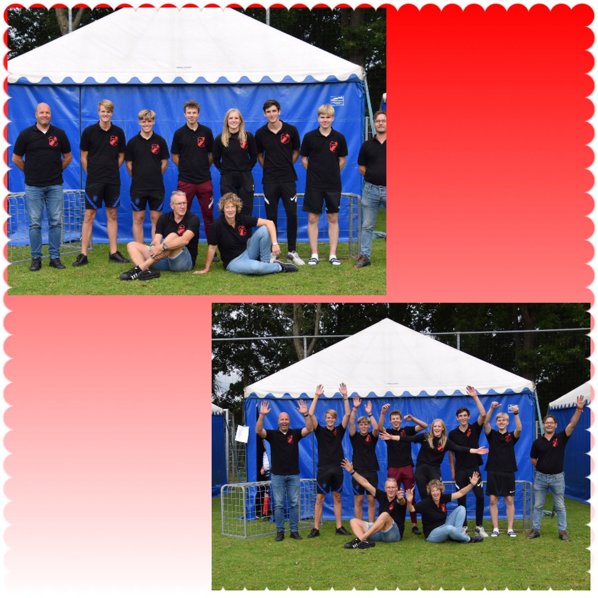Svn69Nijeveen's tweet photo. Ach nog eentje dan! De klassieke groepsfoto’s voor in het archief! #voetbalkamp2021 #SVN69 #clubhart #Nijeveen https://t.co/311X0K7l5a