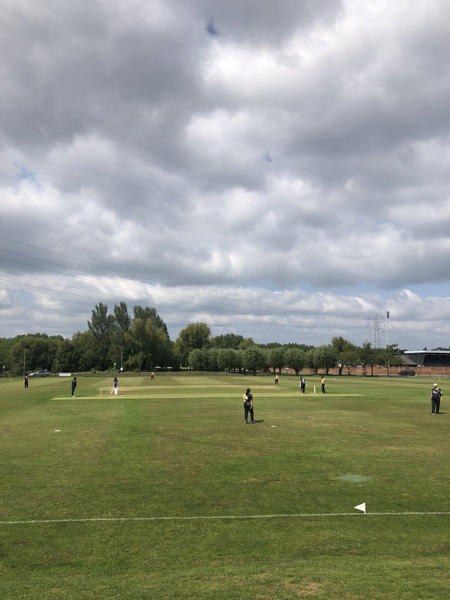 Beautiful day here at <a href="/NewportCricketC/">Newport Cricket Club</a>. <a href="/BridgyCC/">Bridgwater CC</a> have won the toss and chose to bat and are currently 77-1 off 13.