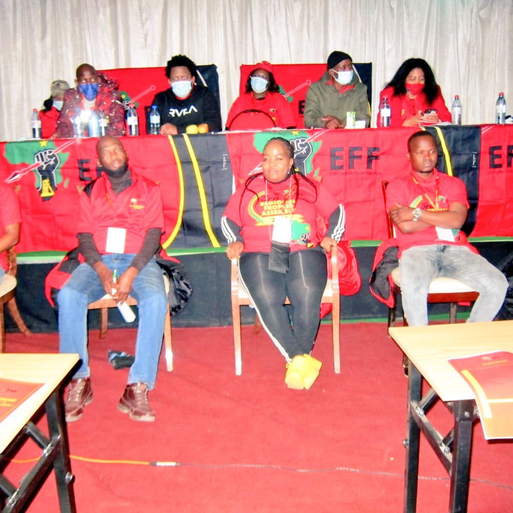 veronica_mente's tweet photo. Thank you @EFFSouthAfrica CCT team to @EffNorthwest all four regions in the bag. In you we are led. Fighters in Dr Ruth, Ngaka Modiri, Bojanala, Dr KK lets attack. #FightersAttack #EFFRPAs https://t.co/JjSrZep1EM