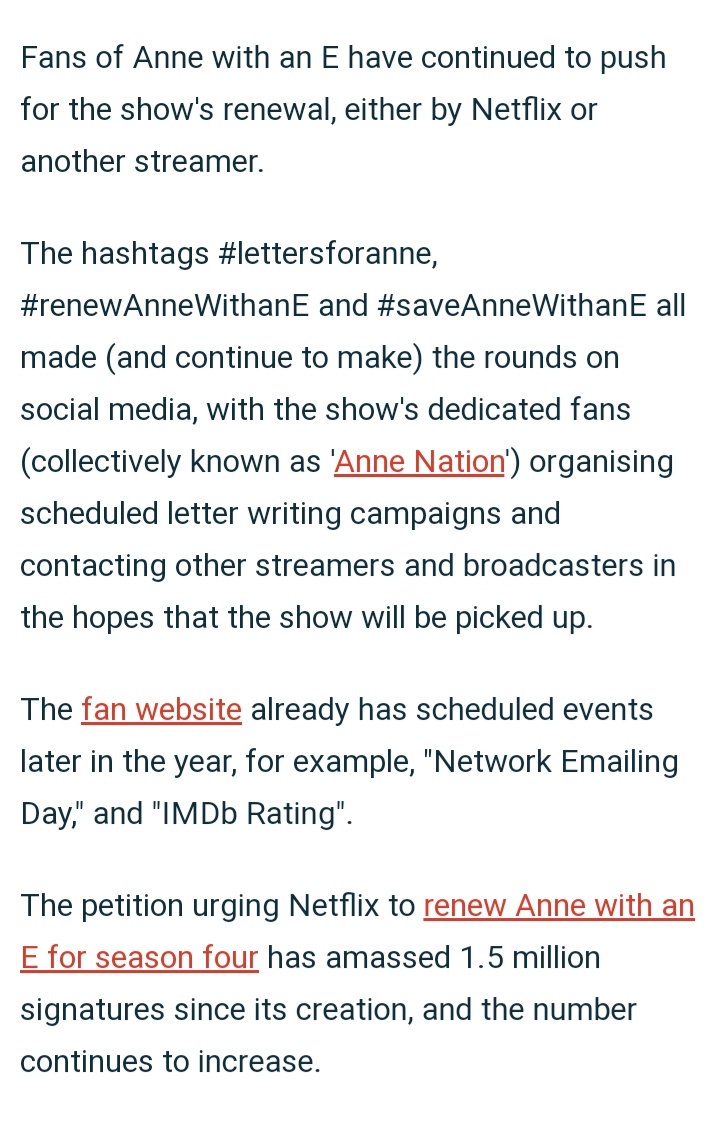 anne_avonlea21's tweet photo. I read this articole about the renewal of awae and I really hope that his gonna be picked up.🤞🙏
Maybe in 2022... #annewithane #renewannewithane #saveannewithane #saveawae https://t.co/7lYKGm2kdE