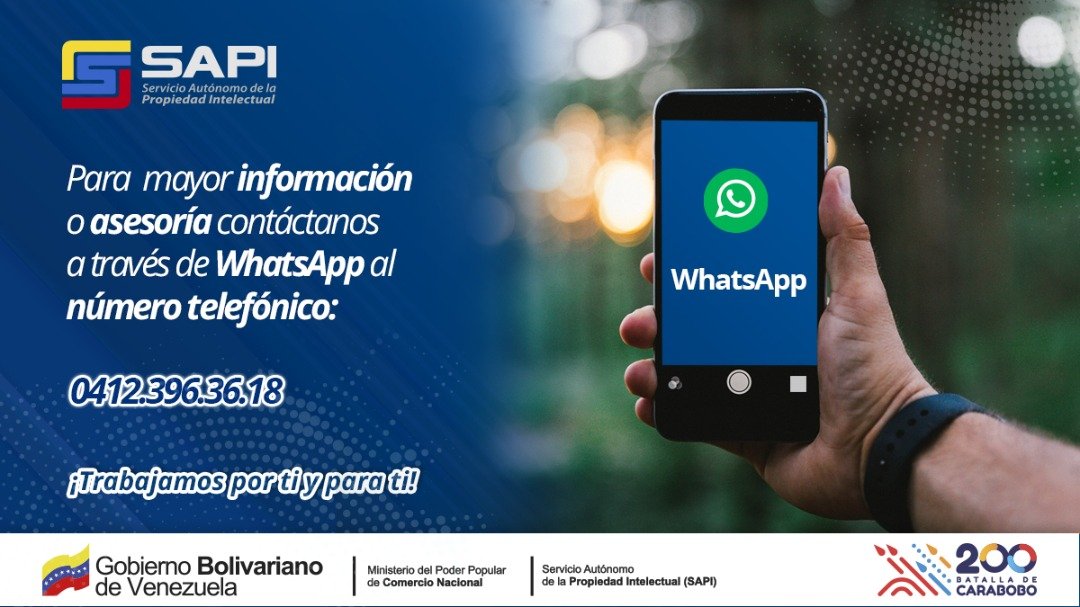 #SAPIInforma 🗣 La taquilla virtual está disponible a través de nuestras redes sociales, correos electrónicos y mensajería WhatsApp para atender tus inquietudes sobre trámites de registro 💻

📲 0412.396.36.18

¡Trabajamos por ti y para ti!

#TrabajoJuntoAlPueblo
