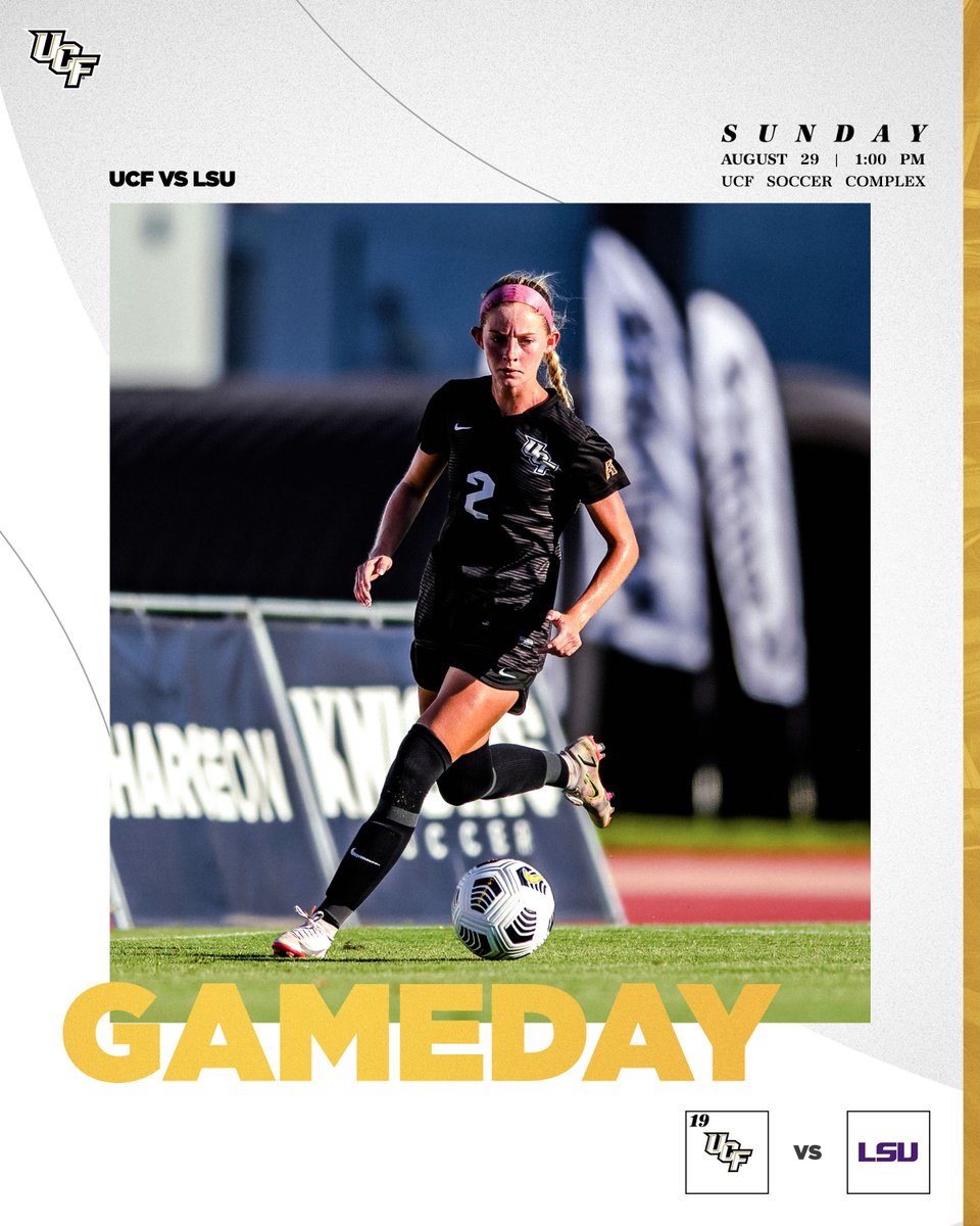 UCF_WSoccer's tweet photo. 🗣 It's GAMEDAY‼️

🕰: 1:00 pm
📍: UCF Soccer Complex
📊: https://t.co/IizrK5Tn53
🖥: https://t.co/VryGz8Nn5j
🎟: https://t.co/oZ0a1PDQTh

#ChargeOn ⚔️ #BestIsOurStandard https://t.co/zTfuMQVcOz