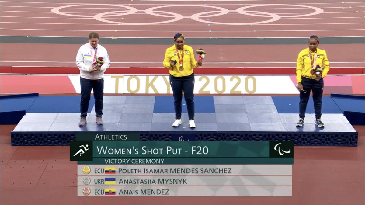 ¿Algo más lindo que ver la bandera de Ecuador flamear en los Juegos Paralímpicos? DOS BANDERAS 🇪🇨 FLAMEANDO Y DOS DEPORTISTAS DE ECUADOR EN EL PODIO. 

No hay límites, no hay imposibles. Los sueños están para cumplirse.
#EcuadorTieneHinchas