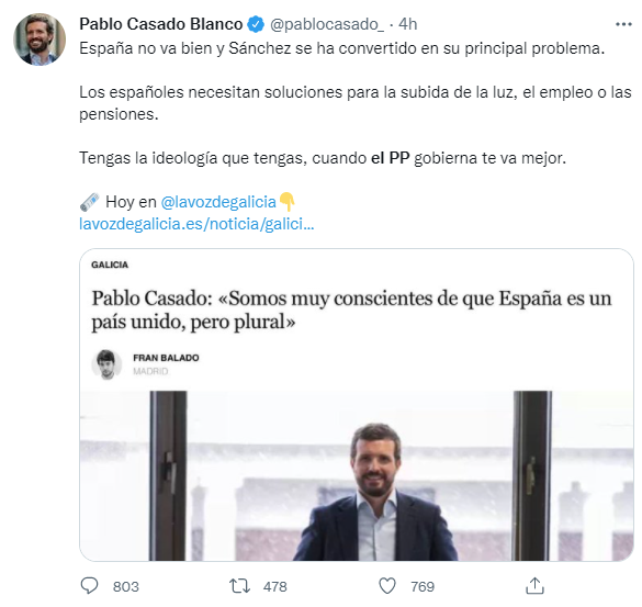 ecorepublicano's tweet photo. A Pablo Casado hay que recordarle que el PP de Rajoy dejó más 3,76 millones de parados, una deuda superior a los 418.000 millones de euros y la hucha de las pensiones vacía. https://t.co/YwFiPQs5oG