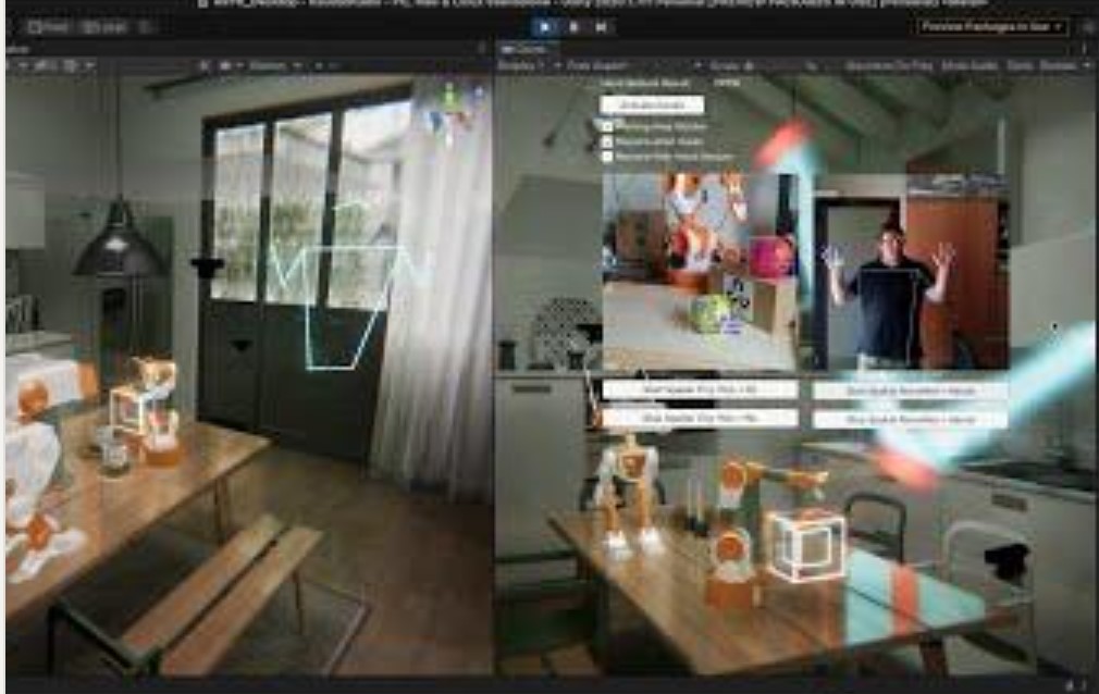 jimmy6DOF's tweet photo. @bai0 You might like these two projects 

https://t.co/CROqQf1Yw2
- just a webcam and printed markers

https://t.co/LaSXLfdrxD
- uses an Open AI Kit (OAK) camera with Unity ML-Perception by @gespona https://t.co/M4ANqft3iK