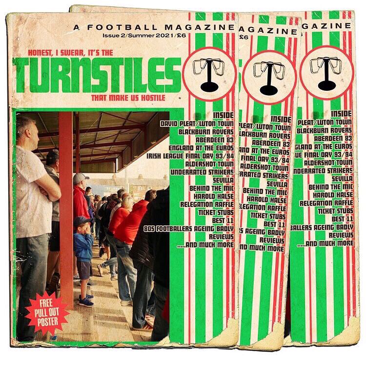 🚨 Last call to Preorder the reprint of  Issues 1 &amp; 2 

Inside - 
Aberdeen, Aldershot, Blackburn Rovers, Blackpool, Boca Juniors, Bury, Colne, Darwen, Luton Town, River Plate, Sevilla

Irish League, Fergus Suter, Jay Jay Okocha, TRiCKETT 

+much more👇👇

turnstilesmagazine.bigcartel.com