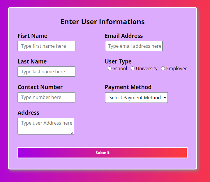 InduwaraUthsara's tweet image. Front-end of Library Management System Login Form JS validate and Mobile Responsive

Progect Review Youtube Link : youtu.be/-gcS37xmOZ0

Github Link : github.com/induwarauthsar…

#frontenddesign #Frontend #lms #InduwaraUthsara #CyberTech_LK