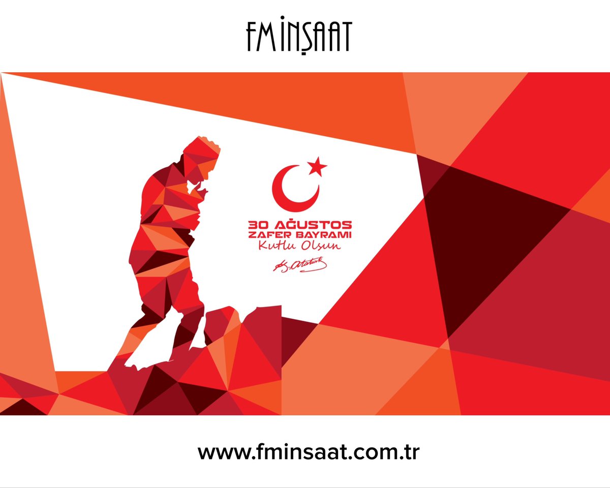 fminsaat's tweet photo. 30 Ağustos Zafer Bayramımız Kutlu Olsun… #türkiye #adana #fminşaat #30ağustoszaferbayramı #çukurova #seyhan #sarıçam #bayrak #ayyıldız 🇹🇷 https://t.co/f4q0EOPkIT