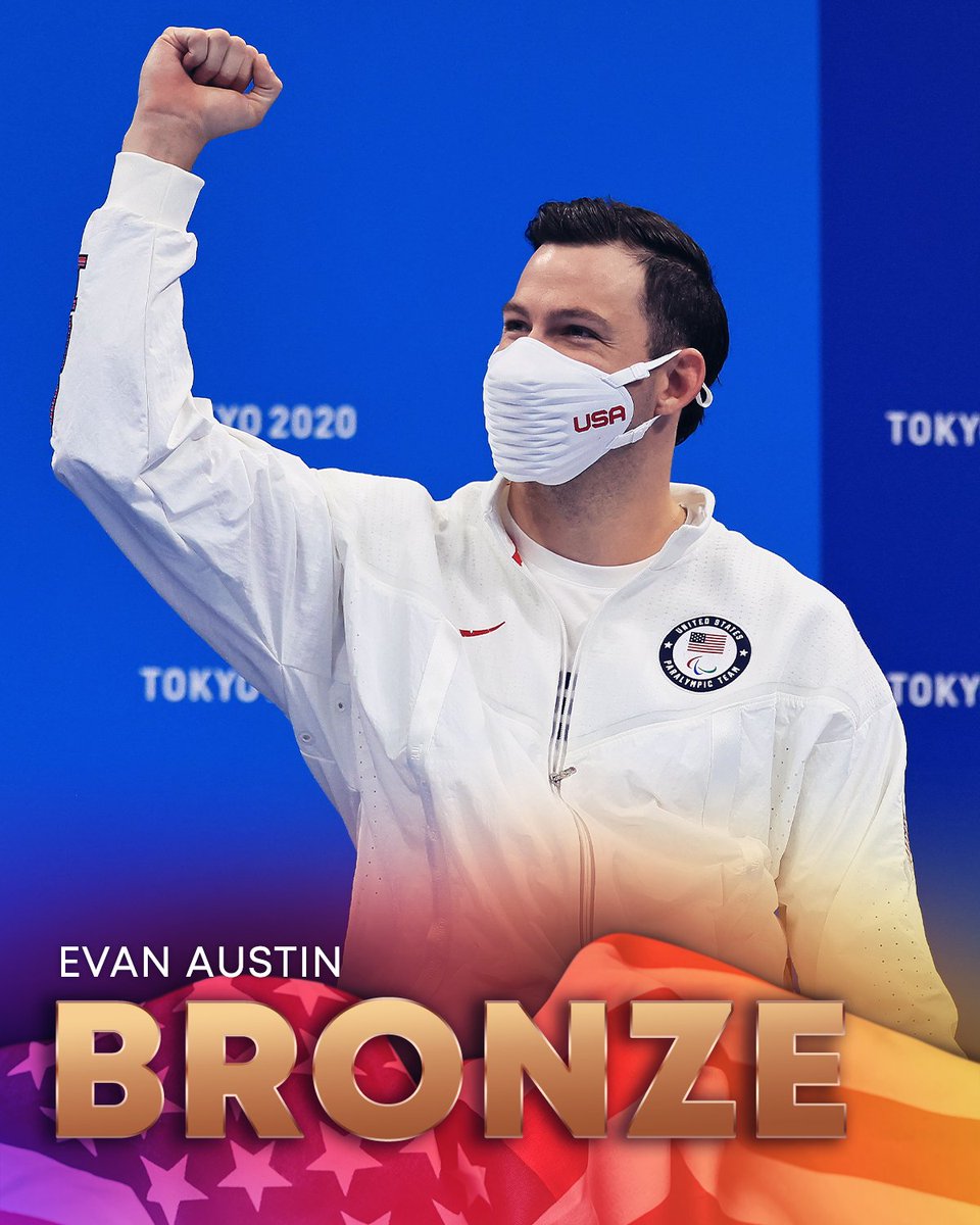 NBCOlympics's tweet photo. .@E_a_swim takes home the BRONZE in 400m Free S7! 🥉

#TokyoParalympics x @TeamUSA https://t.co/wl8IYcFUQ0