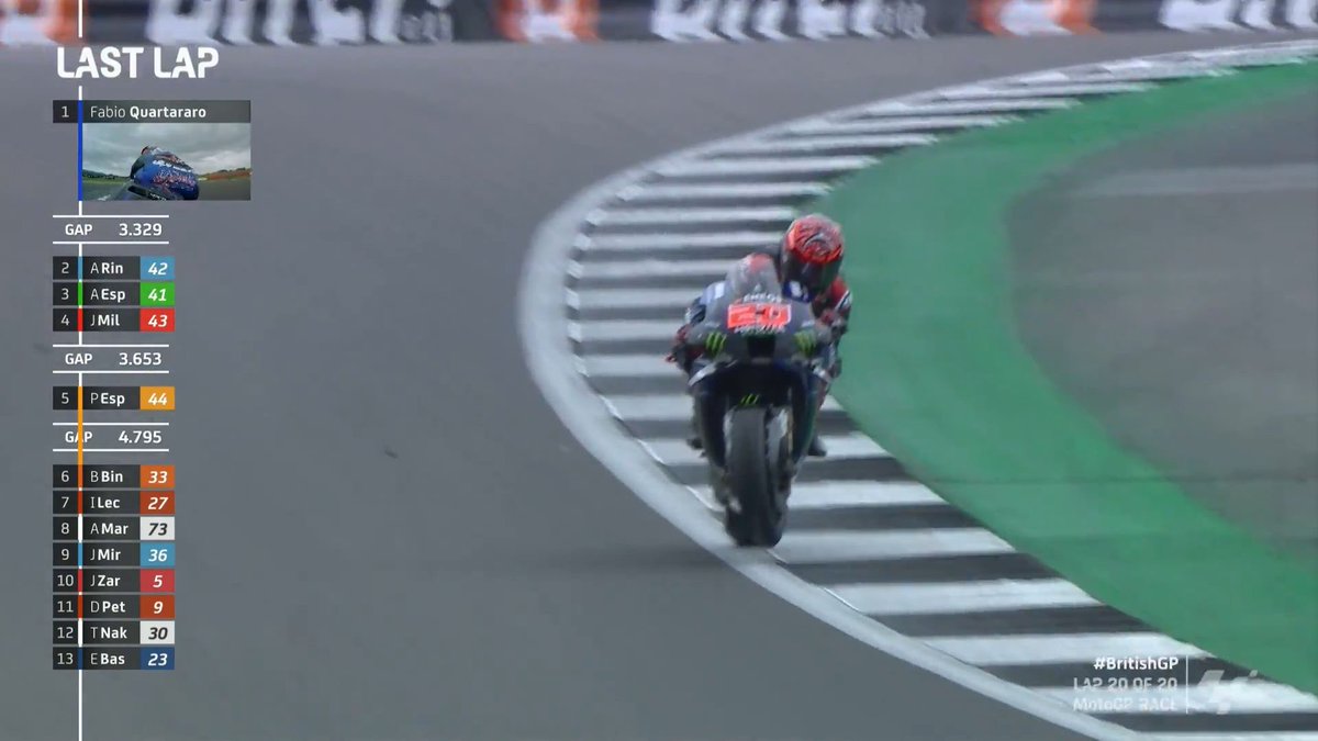 MotoetGPaddict's tweet photo. Nouvelle victoire pour Fabio « El Diablo » Quartararo…
L’histoire est en marche 
#MotoGP #BritishGP https://t.co/G9WGtJxeJr