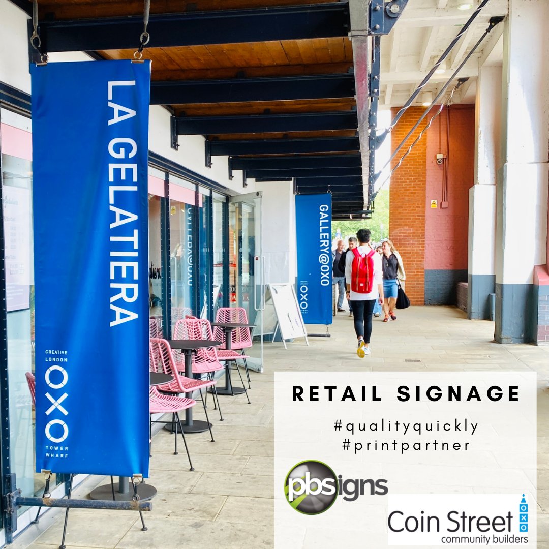 PB Signs (@pb_signs) on Twitter photo Suspended hanging banner systems at the vibrant <a href="/OxoTowerWharf/">Oxo Tower Wharf</a> for <a href="/CoinStreet/">Coin Street</a> Community Builders 👍
#qualityquickly #printpartner #construction #retailsignage #fastsigns Suspended hanging banner systems at the vibrant <a href="/OxoTowerWharf/">Oxo Tower Wharf</a> for <a href="/CoinStreet/">Coin Street</a> Community Builders 👍
#qualityquickly #printpartner #construction #retailsignage #fastsigns
