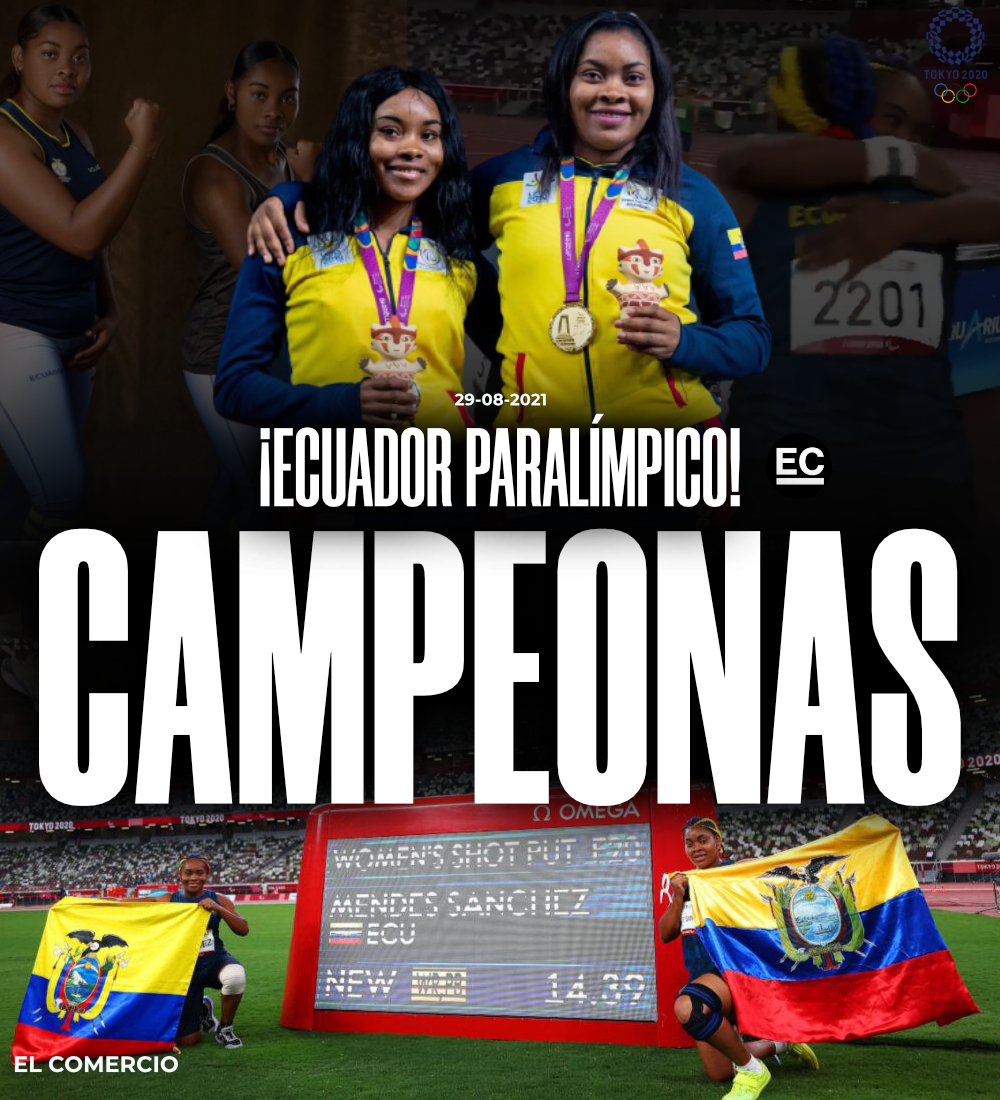 elcomerciocom's tweet photo. ¡Histórico! 🇪🇨👏🏼😃 Ecuador logra sus primeras medallas de oro y bronce en Juegos Paralímpicos con récord incluido 🥇🥉 ¡Gracias hermanas Poleth Méndes y Anaís Méndez! » https://t.co/Vf1f5KMoap https://t.co/vWhFHEzmU3