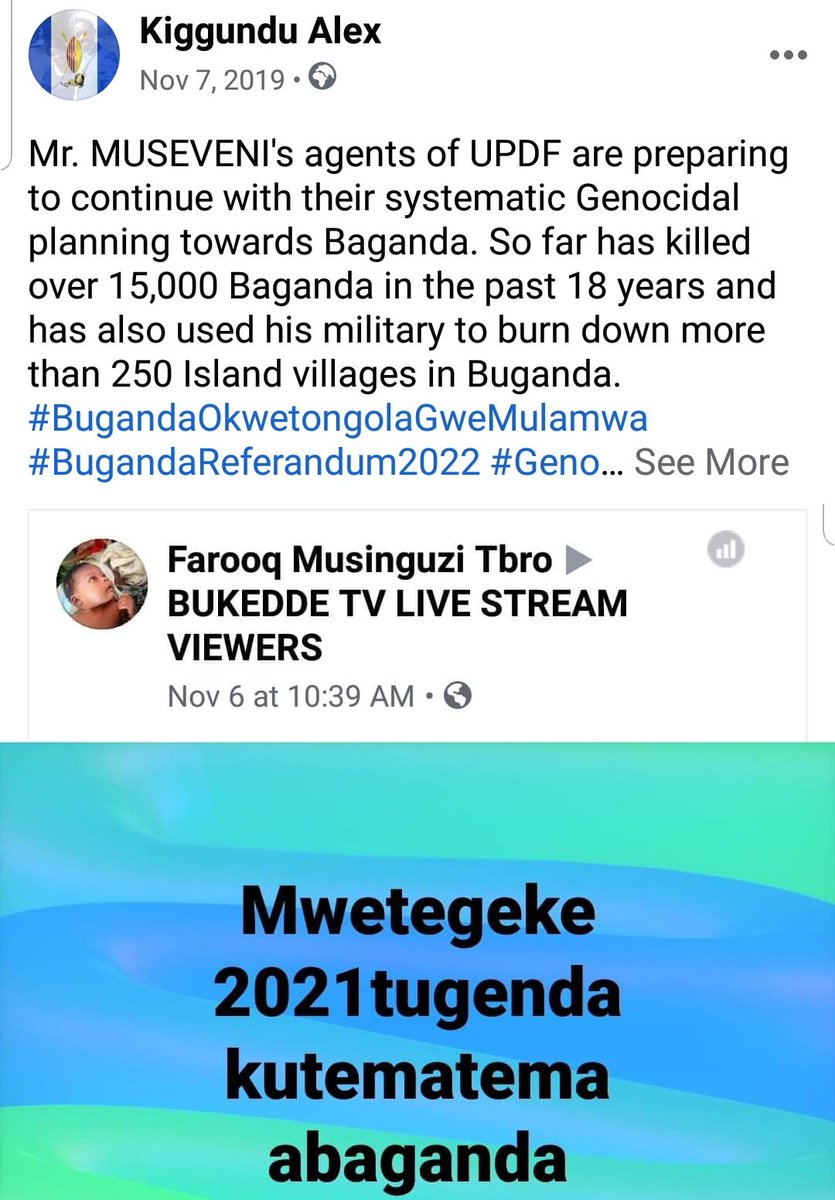 Kingalexk's tweet photo. These People from Rwanda are Killing us Intentionally. #ExposeGenocideInBuganda https://t.co/uT5wzCIJTK