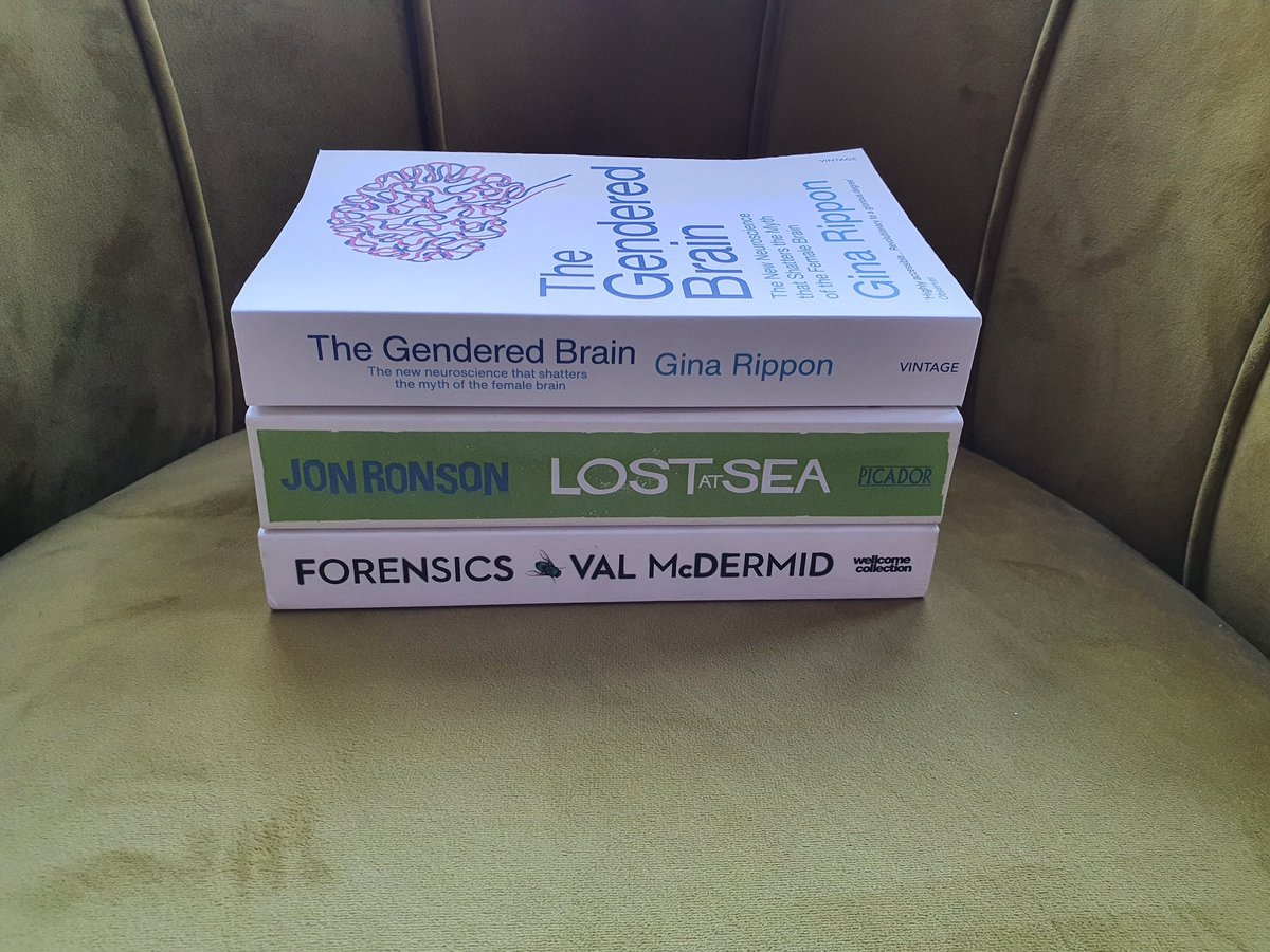 LMS_psychdept's tweet photo. SKI has been to the 📚 shop! The Gendered Brain by @ginarippon1 &amp; Forensics by @valmcdermid are perfect extension reading material for 2 of the Yr 13 modules and Lost at Sea by @jonronson will be fascinating for any psych student. Be #keen and read around the subject! #LMS https://t.co/wNisZtc9w2