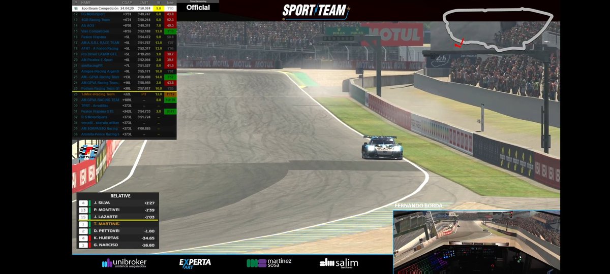 Corazondef1 (@corazondef1) on Twitter photo #CF1Virtual 🇦🇷
VICTORIA DE SPORTTEAM EN LE MANS 🇦🇷🏆🇦🇷
#24hLeMansLatinoamerica
De punta a punta dominaron la clase GTE y se llevan el merecido premio .
FELICITACIONES 🍾🍾
<a href="/EquipoSportteam/">Equipo Sportteam</a> 🇦🇷
<a href="/FBorda_eSports/">Fer Borda</a> 🇦🇷
<a href="/tobiasmartiinez/">Tobias Martinez</a> 🇦🇷
@GeroEncinas 🇦🇷
<a href="/arielpacho/">Ariel Pacho</a> 🇦🇷 #CF1Virtual 🇦🇷
VICTORIA DE SPORTTEAM EN LE MANS 🇦🇷🏆🇦🇷
#24hLeMansLatinoamerica
De punta a punta dominaron la clase GTE y se llevan el merecido premio .
FELICITACIONES 🍾🍾
<a href="/EquipoSportteam/">Equipo Sportteam</a> 🇦🇷
<a href="/FBorda_eSports/">Fer Borda</a> 🇦🇷
<a href="/tobiasmartiinez/">Tobias Martinez</a> 🇦🇷
@GeroEncinas 🇦🇷
<a href="/arielpacho/">Ariel Pacho</a> 🇦🇷