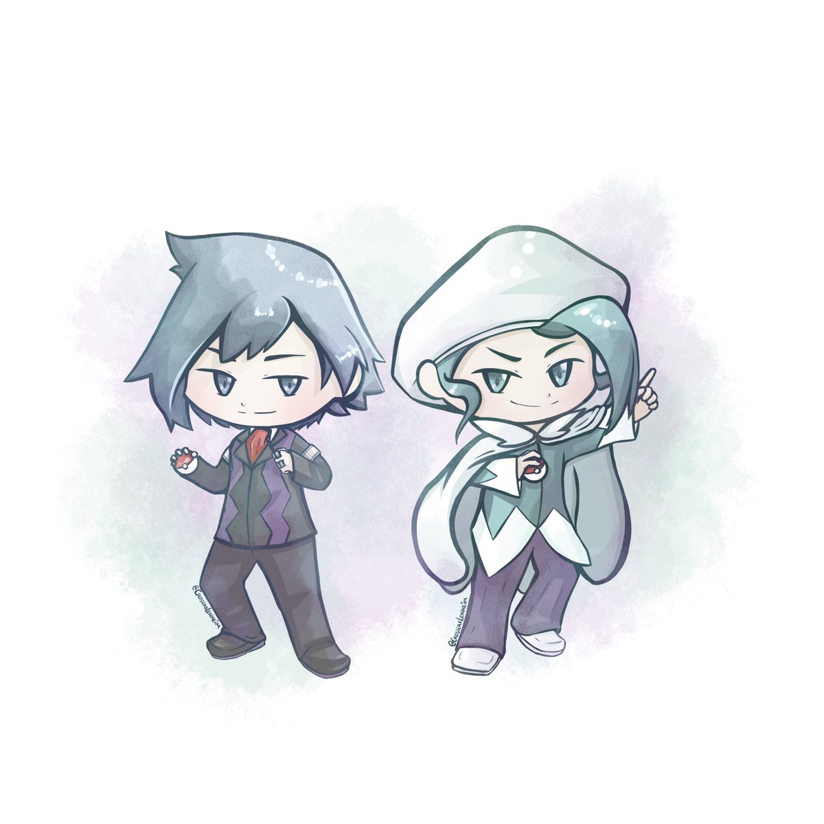 Steven Stone and Wallace are the Hoenn region's Champions // Máximo Peñas y  Plubio son los Campeones de la región de Hoenn. #Pokemon #Hoenn  #PokemonChampion #StevenStone #PokemonWallace, image size:1200x1200