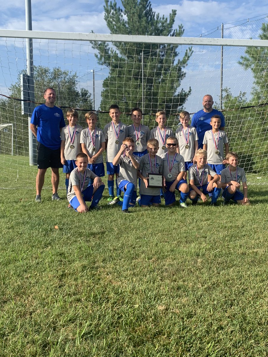 The first champion today: 11U St. Francis Soccer Club!