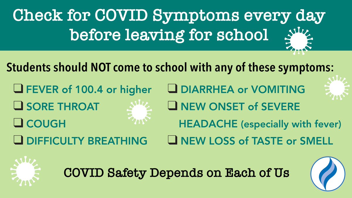 HCPSS's tweet photo. We can't wait for the first day of school tomorrow! Reminder! Parents of, and/or students should conduct COVID-19 self checks every day before coming to school! Details on how to #StopTheSpread online. https://t.co/nTxrk4PykB https://t.co/bgDzdAwbQU