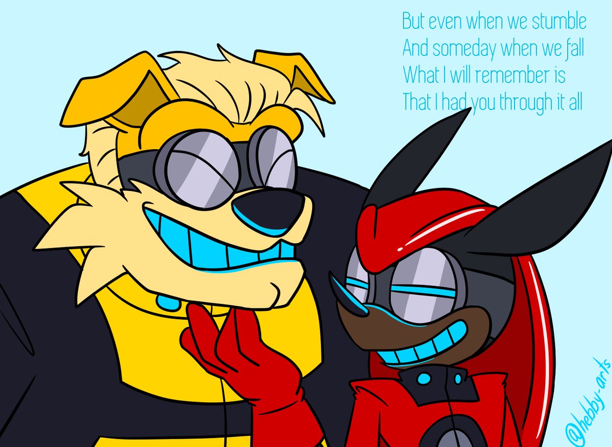 hebbyarts's tweet photo. Apparently I never uploaded this piece here on its own! Drawn in July 2020. The Inseparable Pair!

#hebbyarts #orbotandcubot #orbadillo #cubrador #sthorbot #sthcubot #sonicfanart https://t.co/ILE24gKKNV